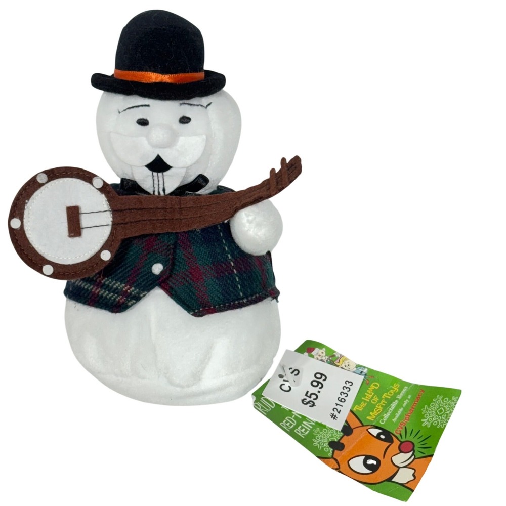 Stuffins Sam the Snowman 8" Rudolph 1998 Island‎ of Misfit Toys Banjo NWT